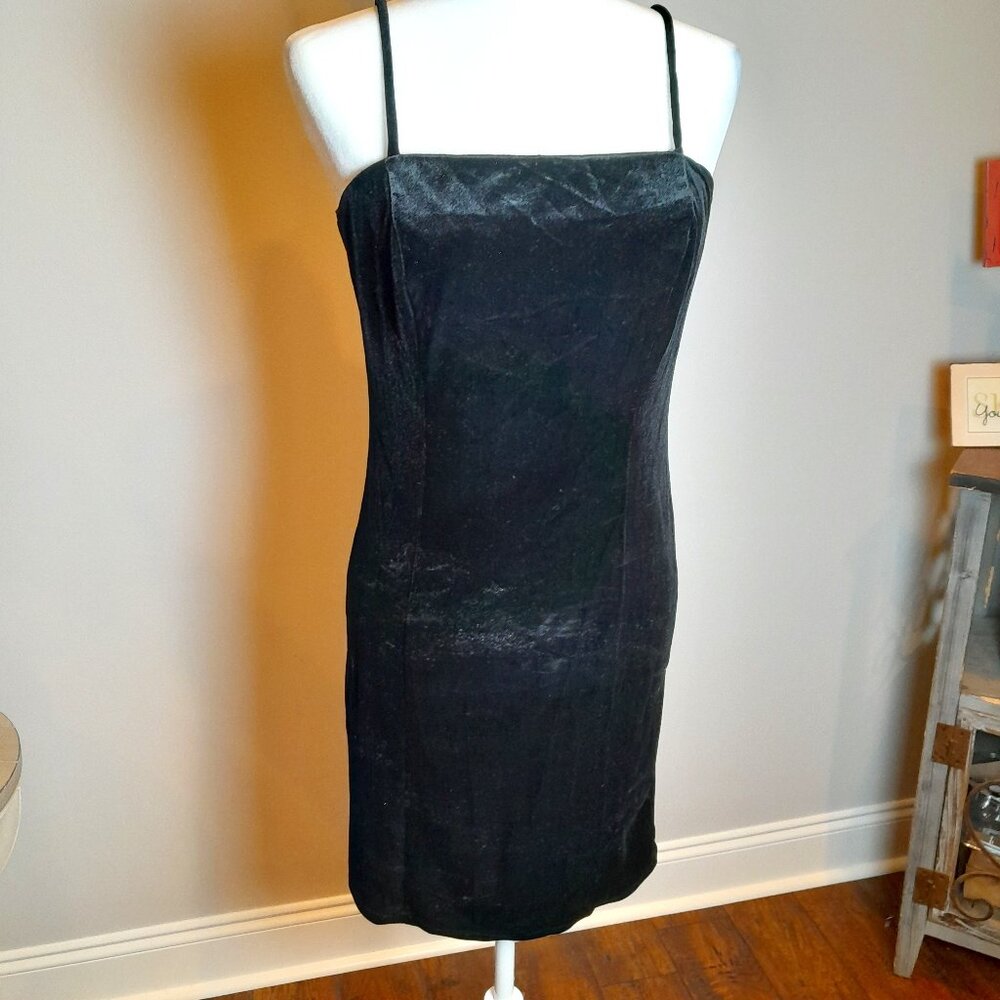 FOREVER 21 Velour Bodycon Cami Mini Dress